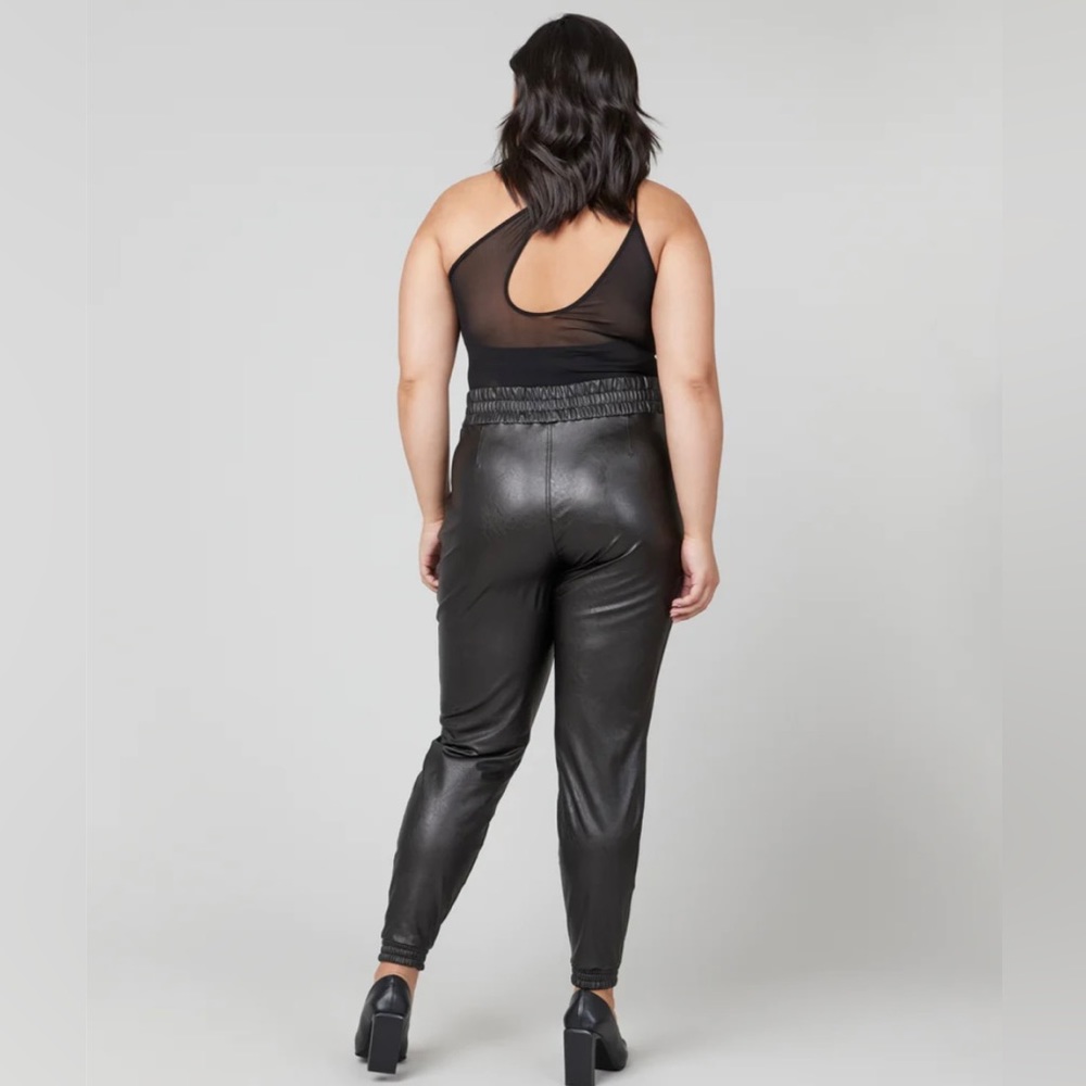 NWT Spanx Leather-Like Joggers - Picture 4 of 7